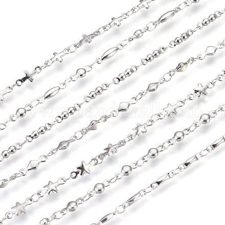 Bracelets avec chaîne de lien en 304 acier inoxydable BJEW-P239-17-1