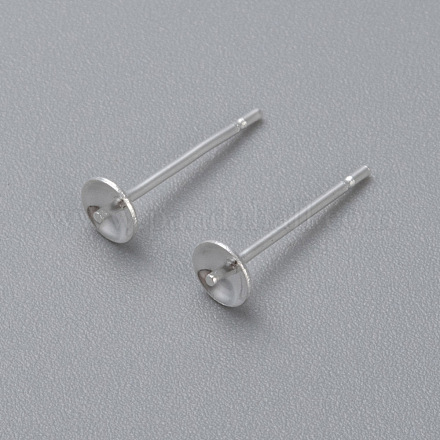 Accessoires de puces d'oreilles en 304 acier inoxydable STAS-H436-25S-6mm-1