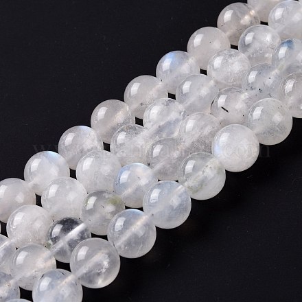 Brins de perles de pierre de lune arc-en-ciel naturel G-I249-B04-06-1
