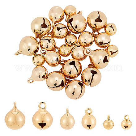 Benecreat veri ciondoli placcati oro 18k ciondoli in ottone ciondoli risultati di gioielli per la creazione di gioielli KK-BC0008-94-1