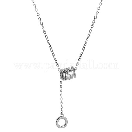 925 подвесные стерлингового серебра ожерелья NJEW-BB48105-B-1