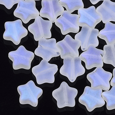 Abalorios de vidrio electroplate X-GLAA-N035-01-C02-1
