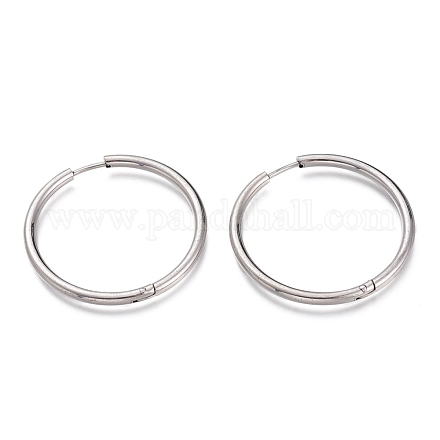 201 Stainless Steel Huggie Hoop Earrings EJEW-O095-02E-1