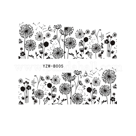 ネイルアートの水転写ステッカー  ネイルデカール  女性のためのDIYネイルチップ装飾  花柄  61.5x53x0.3mm MRMJ-T078-150B-1