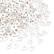 Brass Beads, Triangle, Silver, 5x5.5x1.5mm, Hole: 1.8mm