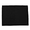 Velvet Silver Polishing Cloth for Jewelry, Rectangle, Black, 39.3x30.3x0.15cm