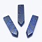 Natural Lapis Lazuli Cabochons, Sword, Dyed, 51.5~54x12.5~14x5~6mm