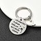 Alloy Keychain, with 304 Stainless Steel Findings, Letter Z, 6cm