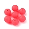 Food Grade Eco-Friendly Silicone Focal Beads, Round, Crimson, 15mm, Hole: 2mm
