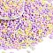 Glass Seed Beads, Round Hole, Peanut, Lilac, 3.5x6x3.5mm, Hole: 0.8mm, about 100pcs/10g