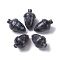 Natural Larvikite Beads, No Hole/Undrilled, for Wire Wrapped Pendant Making, Filbert, 27.5~30x18~19.5mm