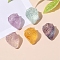 Natural Fluorite Carved Beads, Strawberry, 18x13mm