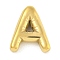 Ion Plating(IP) 304 Stainless Steel Pendants, Balloon Letter Charm, Golden, Letter A, 20x16.5x5mm, Hole: 2mm