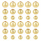 45Pcs 3 Styles Brass Solid Beads, Rondelle, Real 18K Gold Plated, 3~6x2.5~5.5mm, Hole: 1.2~1.6mm, 15pcs/style