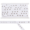 5 Yards 201 Stainless Steel Snap Button Tape, Herringbone Cotton Fasteners Trim Ribbon for DIY Sewing Crafts, White, 3/4 inch(20mm), gap: 28mm