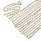 Brass Cable Chain Necklace Making, with Natural Gemstone, Rack Plating, Long-Lasting Plated, Real 18K Gold Plated, Solded, 19.49 inch(49.5cm)