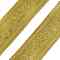 Vintage Jacquard Polyester Ribbon, Emobridered Woven Ribbon, for DIY Clothing Accessories Decorations, Gold, 3/8 inch(10mm), about 25.00 Yards(22.86m)/Roll