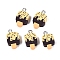 Handmade Polymer Clay Pendants, Ice Cream Charms, with Iron Loops, Light Khaki, 18~19.5x8.5~10.5x5mm, Hole: 1.8~2mm