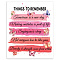 arricraft 1 Pc Positive Inspirational Quotes Wall Decor, Things to Remember Print Paper Unframed Pink Motivational Poster Picture for Home Office Bedroom Wall Art Women 25.5x20.5cm