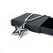 Men's Punk Stainless Steel Star Pendant Necklaces, Stainless Steel Color, 23.62 inch(60cm)