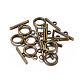 Tibetan Style Alloy Toggle Clasps MLF0273Y-NF-2