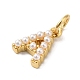 26 шт. подвески из латуни с буквами a~z KK-B092-30-G-3