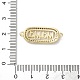 Звенья из латуни с микропаве ко Дню матери KK-M287-03G-3
