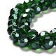 Chapelets de perles en verre électroplaqué EGLA-R015-8mm-17-3