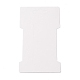 Nbeads厚紙紙ヘアクリップディスプレイカード  ホワイト  11.5x6.65x0.02cm CDIS-NB0001-14A-3