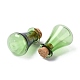 ガラス製コルクボトル  ガラスの空のウィッシングボトル  家の装飾のためのDIYバイアル  薄緑  17x27mm AJEW-O032-01D-2
