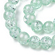 Hebras de perlas de vidrio craquelado translúcido CCG-T003-01J-2