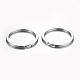 304 Stainless Steel Keychain Clasps KEYC-D049-02-2