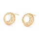 Brass Stud Earrings KK-K333-43G-1