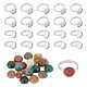 Kit de fabricación de anillos de dedo de piedras preciosas de diy de arricraft DIY-AR0003-04-1