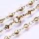304 Stainless Steel Chain Necklaces STAS-P164-10G-2