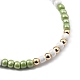 Verstellbare Nylonschnur geflochtenen Perlen Armbänder BJEW-JB05480-03-2