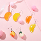 Superfinding diy 24 paires de kits de fabrication de boucles d'oreilles sur le thème des fruits DIY-FH0002-08-5