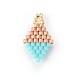 MIYUKI & TOHO Handmade Japanese Seed Beads Pendants SEED-A027-OA03-2