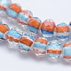 Chapelets de perles vernissées manuelles LAMP-P041-02-10mm-B01-3