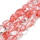 Cherry Quartz Glass Beads Strands G-P497-01A-10-1