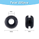 SUPERFINDINGS About 250pcs Silicone Protective Wire Washer Black Wire Cable Hole Protection Ring Rubber Grommet Gasket for Protects Wire Cable FIND-FH0005-59-3