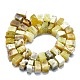 Chapelets de perles en opale jaune naturelle G-K245-F04-04-2