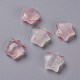 Breloques en quartz rose naturel X-G-H241-04J-1