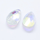 Faceted Glass Pendants GLAA-F069-S-A06-2