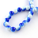 Chapelets de perles en verre peint au four bicolores X-DGLA-R050-8mm-31-2