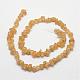 Electroplate Natural Citrine Bead Strands G-F331-06-B-3