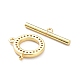 Brass Micro Pave Clear Cubic Zirconia Toggle Clasps ZIRC-P085-05G-3