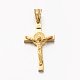 Thème de Pâques chaud unisexe 201 pendentifs croix crucifix en acier inoxydable STAS-F010-24-2