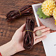 GORGECRAFT 11Yds 5mm Flat Genuine Leather Cord String Leather Shoelace Boot Lace Strips Cowhide Braiding String Roll for Jewelry Making DIY Craft Braided Bracelets Belts Keychains(Coconut Brown) WL-GF0001-06C-02-3