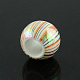 AB Color Line Printed Acrylic Beads MACR-Q152A-01-2